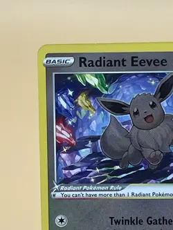 Radiant Eevee SWSH230 Pokemon GO Premium Collection Promo Holo Mint 2022 - Image 3