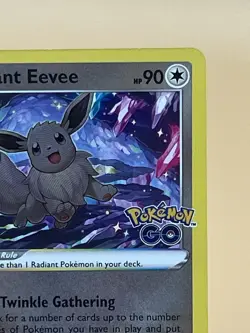 Radiant Eevee SWSH230 Pokemon GO Premium Collection Promo Holo Mint 2022 - Image 4