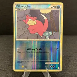 Slowpoke 81/123 Reverse Holo HeartGold & SoulSilver 2010 Pokemon TCG Card - Image 1