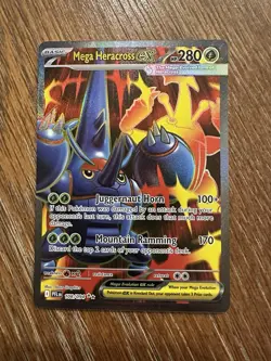 Mega Heracross EX 108/09 Phantasmal Flames Pokemon Card NM - Image 1