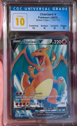 Charizard V CGC Pristine 10 Pokemon Brilliant Stars - Image 1