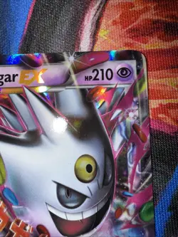 Pokemon TCG M Gengar EX Black Star Promos XY166 Shiny Holo Card - Image 4