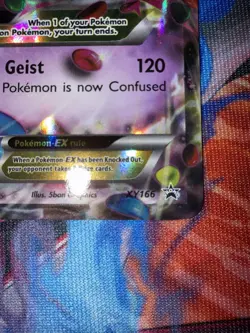 Pokemon TCG M Gengar EX Black Star Promos XY166 Shiny Holo Card - Image 5