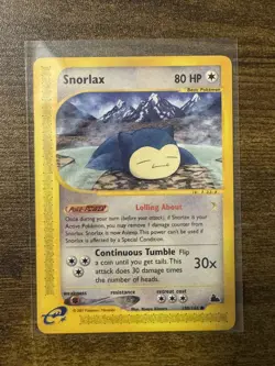 Snorlax 100/144 Skyridge Non-Holo Pokemon Card - READ DESCRIPTION - Image 1