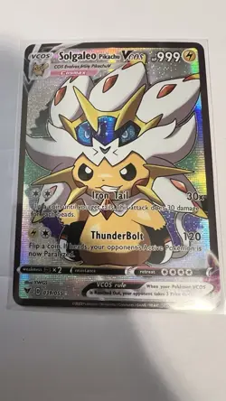 Solgaleo Pikachu Fan Art Pokemon Card - Image 1