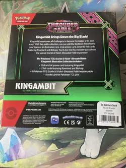 Pokemon TCG : SV Shrouded Fable Kingambit Illustration Collection - Sealed New - Image 3