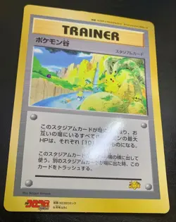 Pokemon Valley Jumbo Card Trainer Pikachu Promo CoroCoro Vintage Studium - Image 2