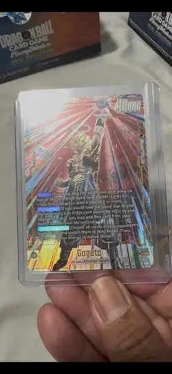 Dragon Ball Super Card Game Gogeta FB09/122SCR+ Alt Art Super Rare Fusion World - Image 1