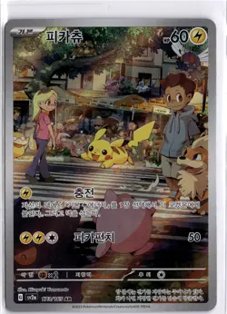 KOREAN Pikachu Art Rare SV2a: Pokemon Card 151 173/165 NM - Image 1