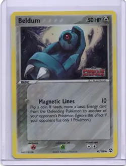Pokemon Card - Beldum Reverse Stamp - 45/108 - EX Power Keepers - 2007 - Image 1