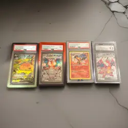 Pokemon Charizard VMAX, V & EX Graded Cards Lot SWSH BSP, OBF EN, B&W Holo - Image 1