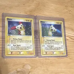 Nintendo Plusle & Minun Holo Pokemon TCG 2005 English Cards Lot - Image 1