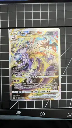 Mewtwo VSTAR - GG44/GG70 - Pokemon Crown Zenith Galarian Gallery Ultra Card NM - Image 1