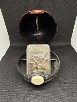 Pokemon Burger King 23K Gold Plated Pikachu Card With COA And Pokeball - Image 1