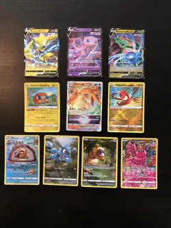 Pokemon TCG Crown Zenith Galarian Gallery Illustration Full Art 10 Card Lot - Image 1