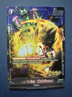 Dragonball Z Son Goku Childhood Super Fusion World Foil Holo Card - Image 1