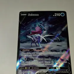 Suicune V GG38/GG70 Crown Zenith Ultra Rare Holo 210 HP Blizzard Rondo Card - Image 3