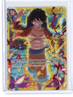 Bandai Monkey D. Luffy OP09-119 Secret Rare Foil Emperors in the New World Card - Image 1