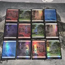 MTG Spider-Man • Full Art Foil Lands Only Mix Lot ◇ 12 - Image 1