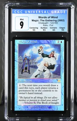 WORDS OF WIND Onslaught Foil Rare CGC 9 Mint MTG [Nostalgium] - Image 1