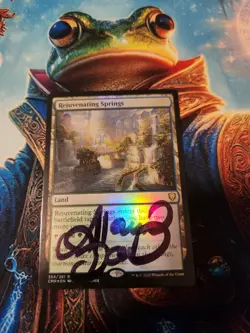 MTG Rejuvenating Springs - Commander Legends Foil - Signed By Artist, LP - Image 1