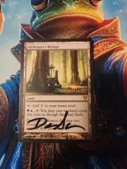 MTG Alchemist's Refuge - Avacyn Restored Regular - Signed By Artist, MP - Image 1
