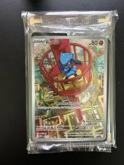 Pokemon TCG Riolu Black Star Promo 010 Mega Evolutions Pokemon Center Exclusive - Image 1