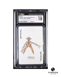 [POP 1] CGC 10 GEM MINT Deoxys JOKER Pokemon LeafGreen Deck 2004 - Image 1