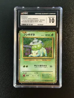 Pokemon Bulbasaur Holo CLF 001/032 Trading Card Game Classic CGC 10 GEM MINT - Image 1