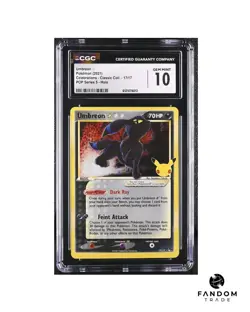 CGC 10 GEM MINT Umbreon Gold Star 17/17 Pokemon Celebrations Classic Collection - Image 1