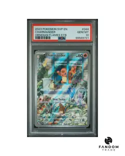 PSA 10 GEM MT Charmander #044 Black Star Promo Pokemon Obsidian Flames ETB - Image 1
