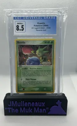 2006 Roselia Pokemon EX Legend Maker Reverse Holo CGC 8.5 - Image 1