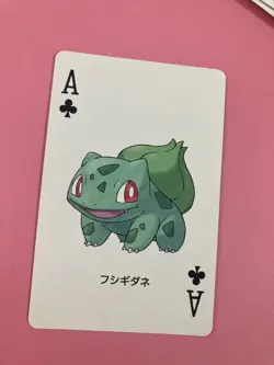 Bulbasaur pokemon Playing Poker Card Leaf green Venusaur Nintendo Japanese - Image 2