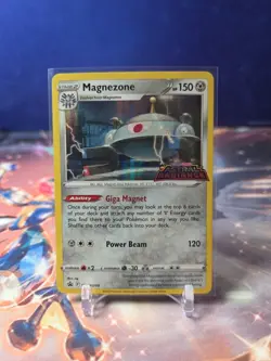 Pokemon TCG Magnezone #SWSH208 Prerelease Black Star Promo Holo Stamped - Image 1