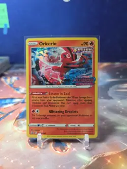Pokemon TCG Holo Oricorio Prerelease SWSH168 Promo SWSH: Fusion Strike - Image 1