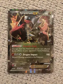 Pokemon Tyrantrum EX Black Star Promo Holo XY70 180 HP 190 Attack Dragon 2015 - Image 1