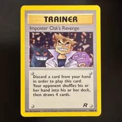 Imposter Oak's Revenge - 76/82 - Team Rocket - Pokemon - Uncommon - Damaged - Image 1
