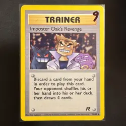 Imposter Oak's Revenge - 76/82 - Team Rocket - Pokemon - Uncommon - Damaged - Image 3