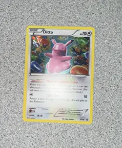 Pokemon Ditto XY40 Promo Holo 70 HP Basic Pokemon TCG. Near MinT Condition. - Image 1