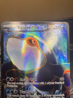 Pokemon TCG Dark Explorers Full Art Holo Ultra Rare Kyogre EX 104/108 - Image 5