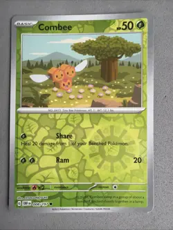 Pokemon TCG * SV Obsidian Flames * 8/197 Combee REVERSE HOLO Common * FRESH PK - Image 1