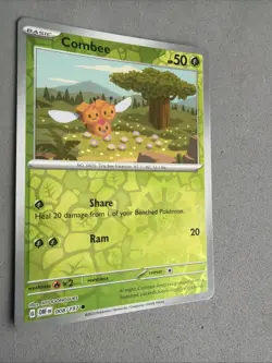 Pokemon TCG * SV Obsidian Flames * 8/197 Combee REVERSE HOLO Common * FRESH PK - Image 2