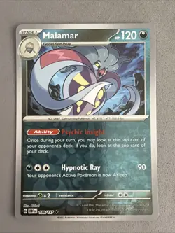 Pokemon TCG * SV Obsidian Flames * 138/197 Malamar REVERSE HOLO Uncommon * NM - Image 1