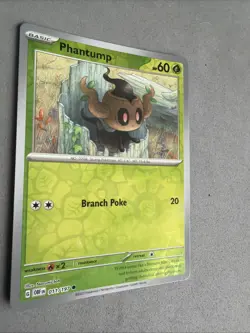 Pokemon TCG * SV Obsidian Flames * 11/197 Phantump REVERSE HOLO Common FRESH PK - Image 2