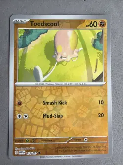 Pokemon TCG * SV Obsidian Flames * 118/197 Toedscool REVERSE HOLO Common * NM - Image 1