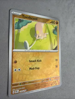 Pokemon TCG * SV Obsidian Flames * 118/197 Toedscool REVERSE HOLO Common * NM - Image 2