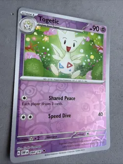 Pokemon TCG * SV Obsidian Flames * 84/197 Togetic REVERSE HOLO Uncommon * NM - Image 2