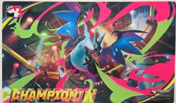 Mega Charizard Ex Champion Playmat Pokemon League Cup May - Image 1