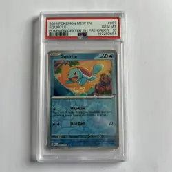 Squirtle - 007/165 - PSA 10 - Scarlet & Violet 151 - Pokemon Center Stamped PC - Image 1
