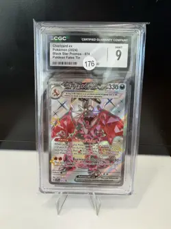 Pokemon Charizard ex 074 Scarlet & Violet Promo Holo CGC 9 2024 - Image 1